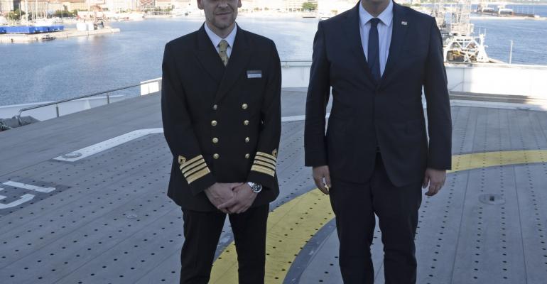 CRUISE - Croatian Prime Minister Andrej Plenkovic visits Scenic Eclipse in the Rijeka shipyard in Croatia.jpg