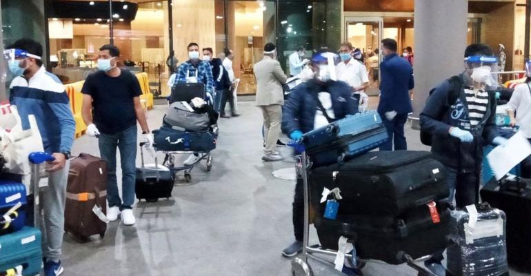 CRUISE Crew arrive Mumbai airport (GAC India).jpg