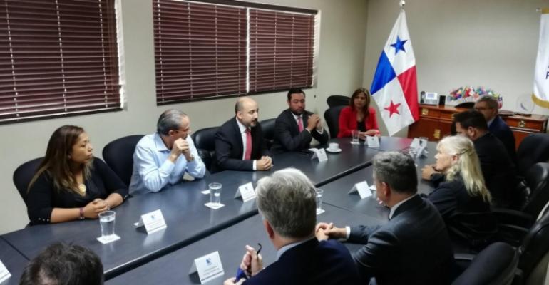 The FCCA delegation learned about Panama's aspiration to develop homeporting on the Pacific side of the country PHOTO: Panama Maritime Authority