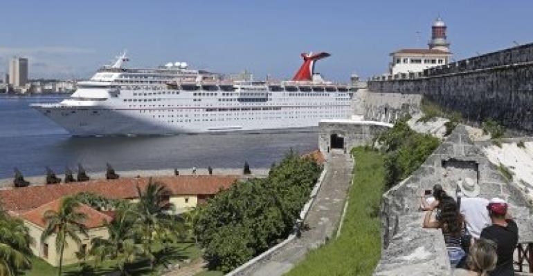 cruise ship in Havana
