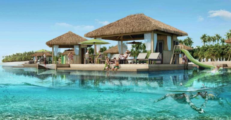 cococay's over-water cabanas